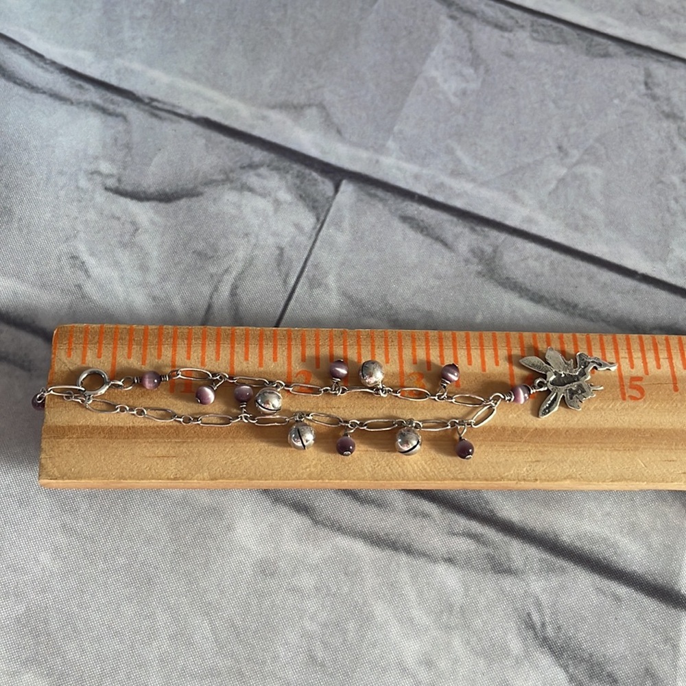 Vintage 925 rattle fairy charm 7” long - Picture 6 of 6